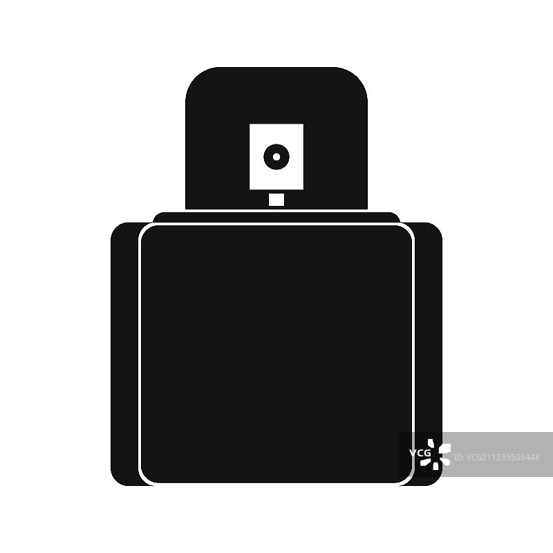 带喷雾器的女士香水瓶图标图片素材