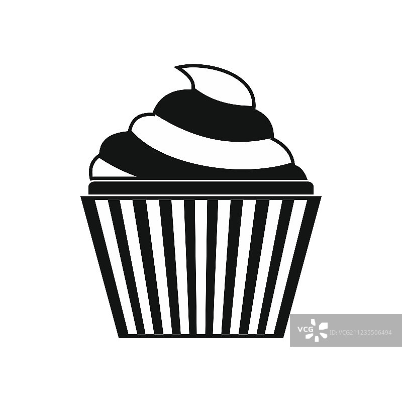 简约风格纸杯蛋糕图标图片素材