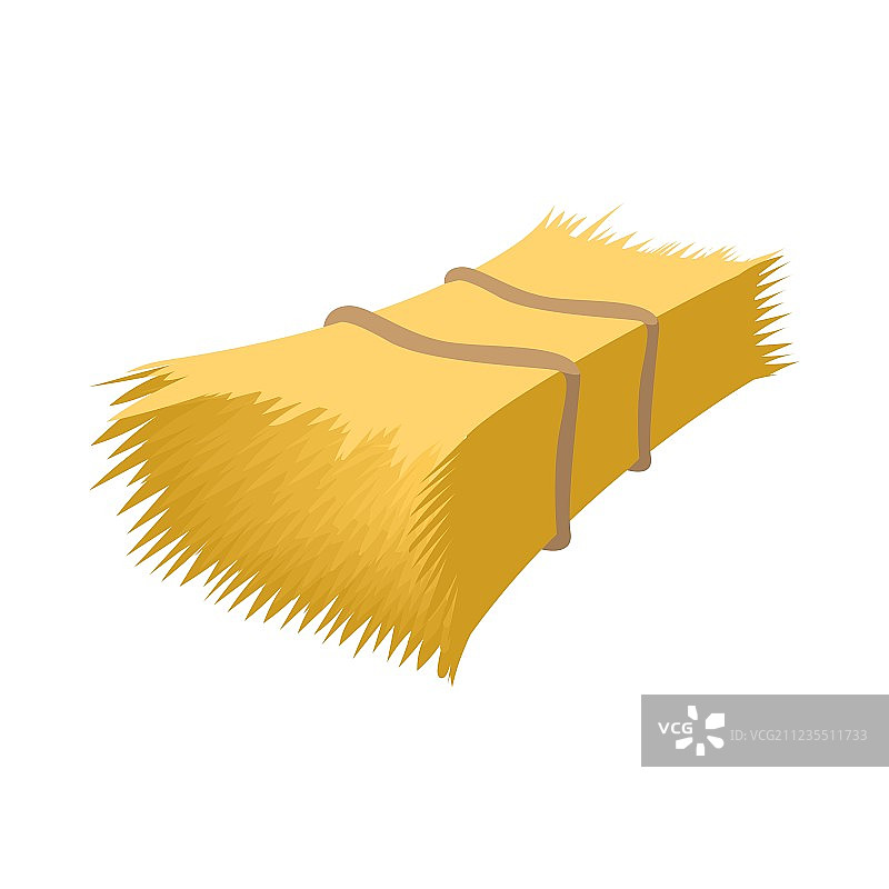 干草堆卡通图标图片素材