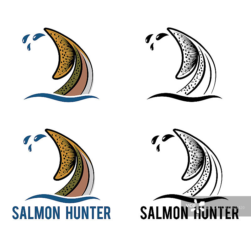 三文鱼尾巴图片素材