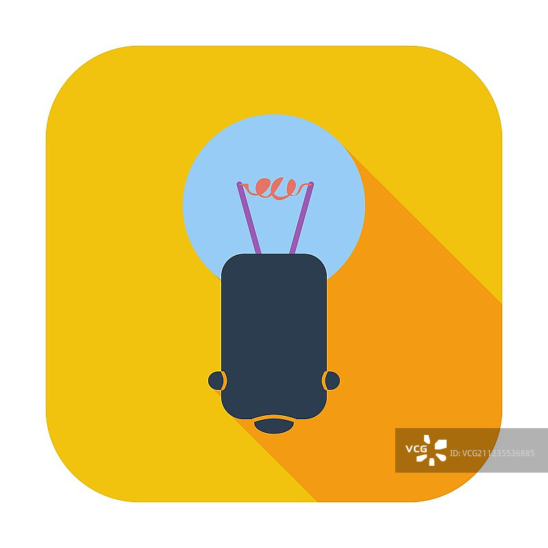 灯泡单图标图片素材