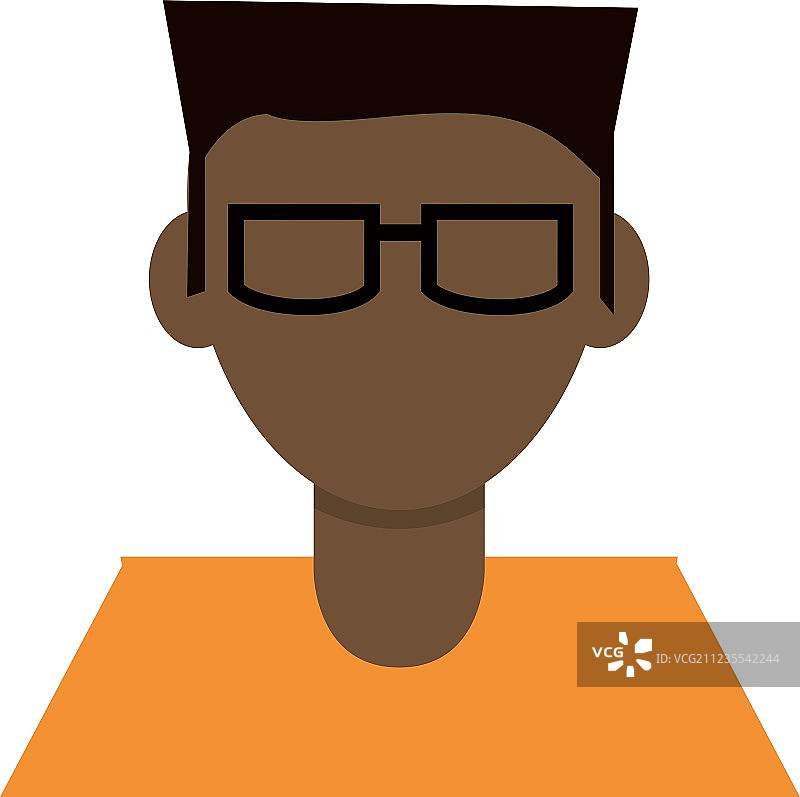 戴眼镜的无脸男人图标图片素材