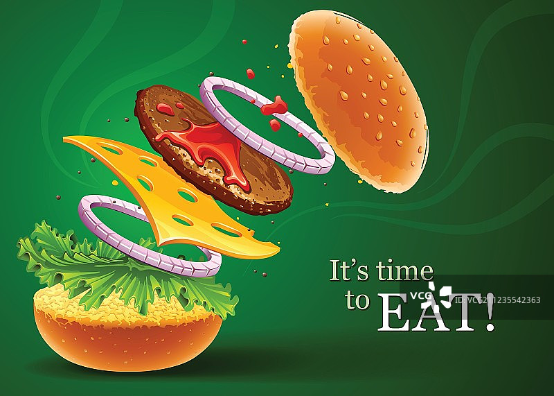 奶酪汉堡图片素材