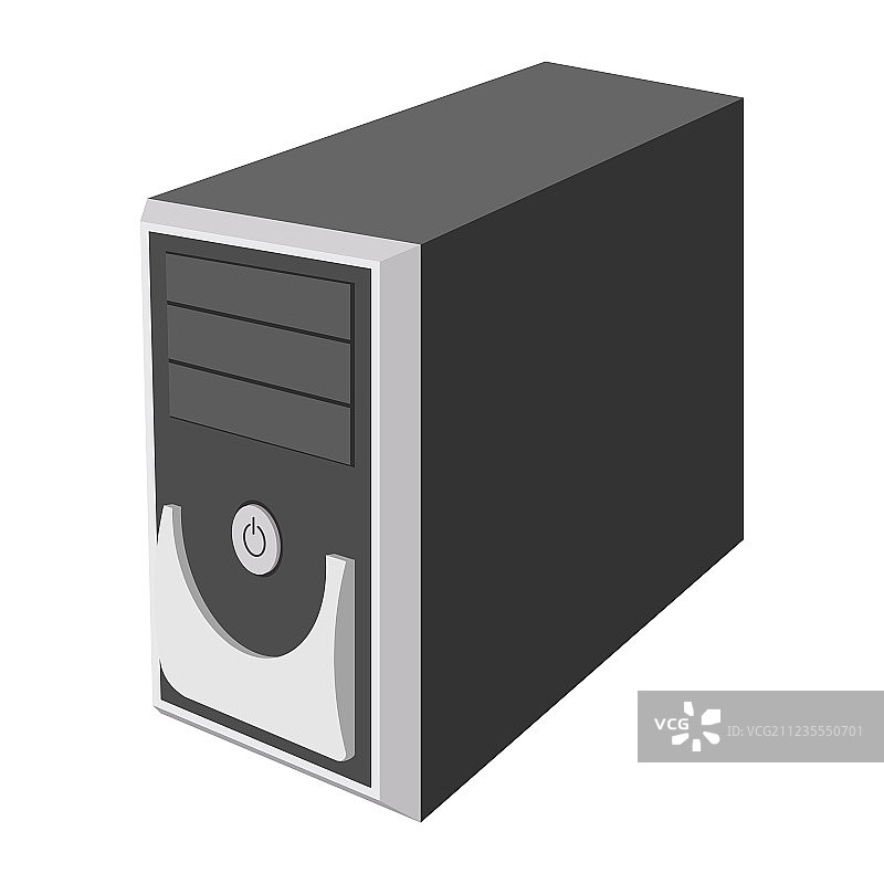 电脑机箱卡通图标图片素材