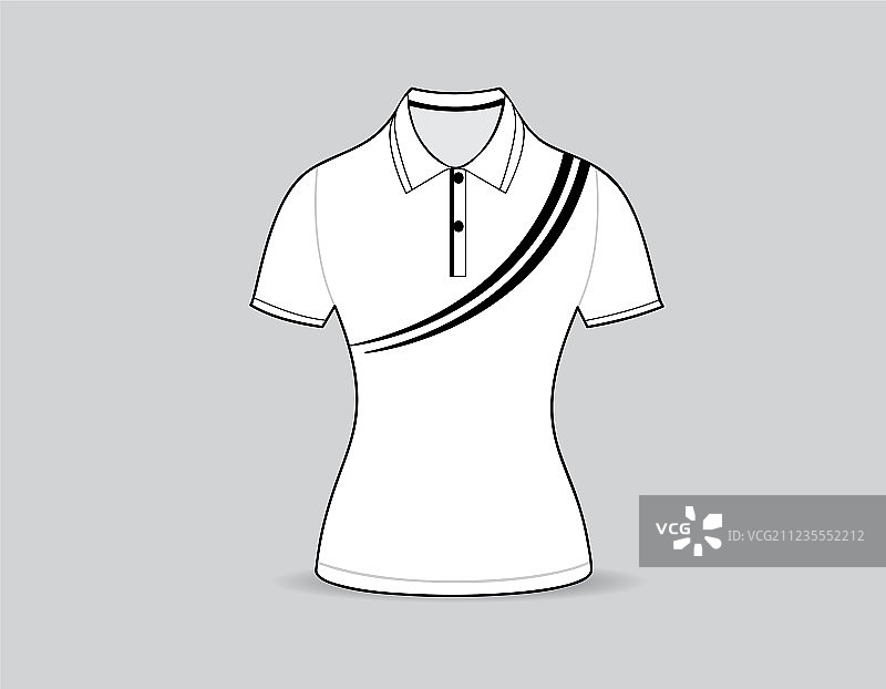 黑色Polo衫轮廓图片素材