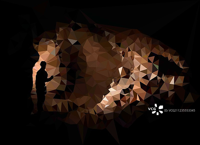 洞穴探险极限运动图片素材