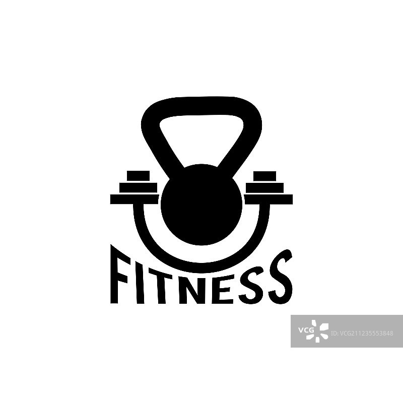 壶铃和杠铃健身设计模板图片素材