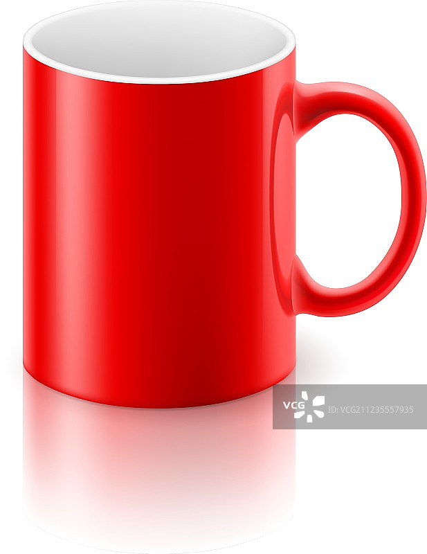 红色马克杯图片素材