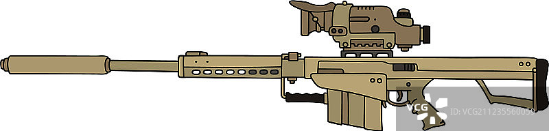 沙地大狙击步枪图片素材
