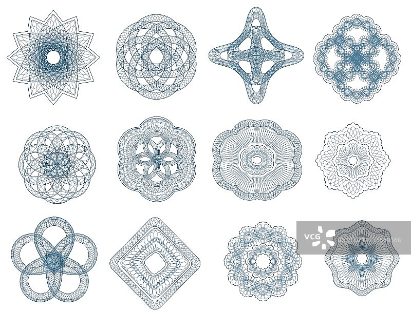 guilloche元素图片素材