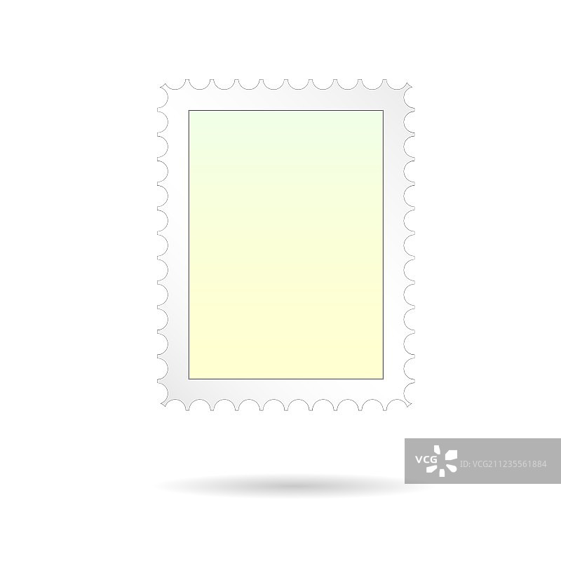 白色背景上的邮票图片素材