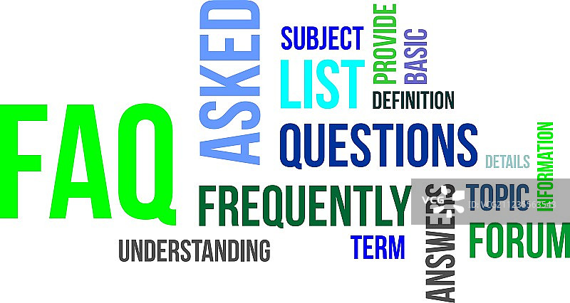 词云常见问题解答图片素材