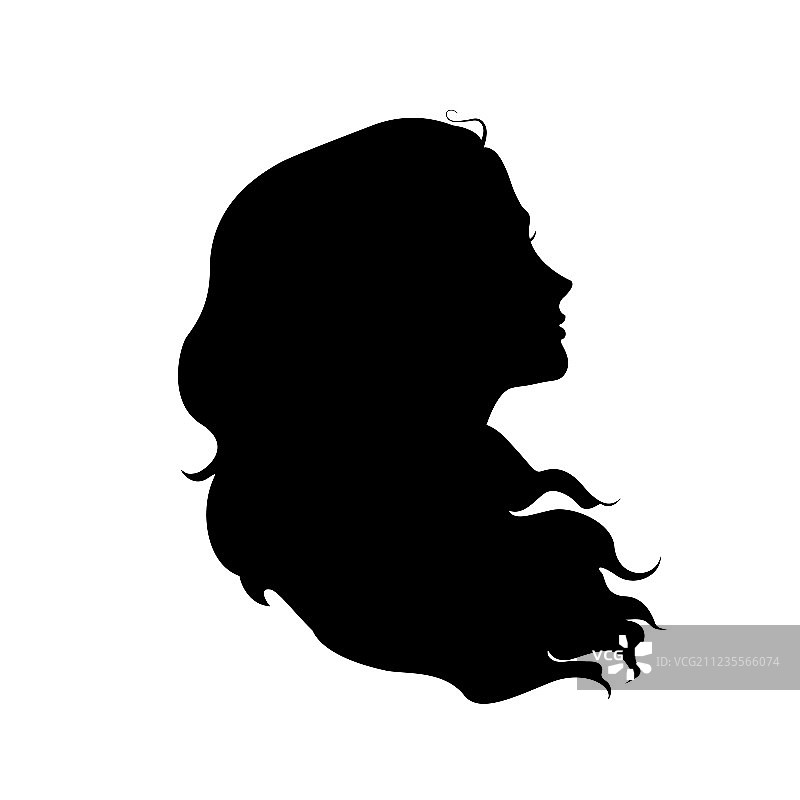 女人轮廓图片素材