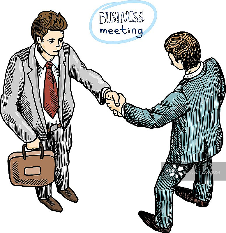 两人握手图片素材