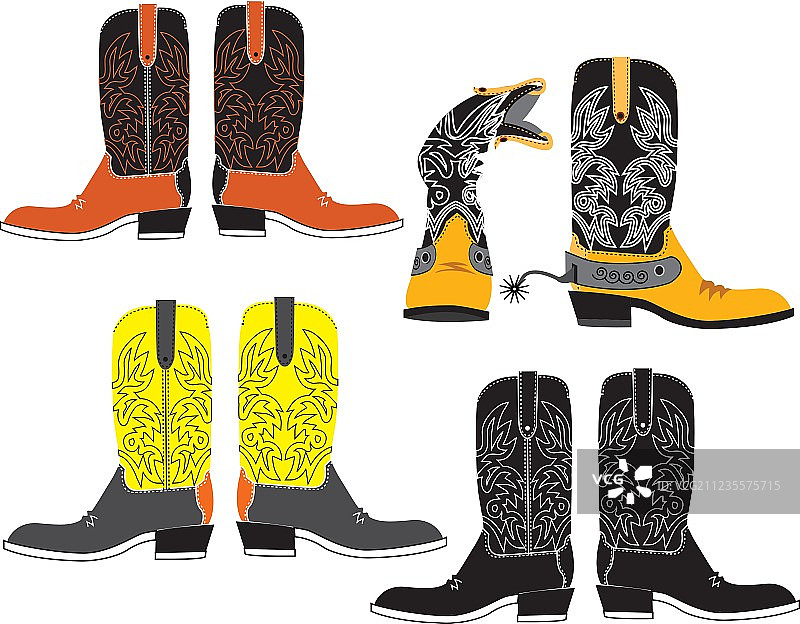 牛仔靴图片素材