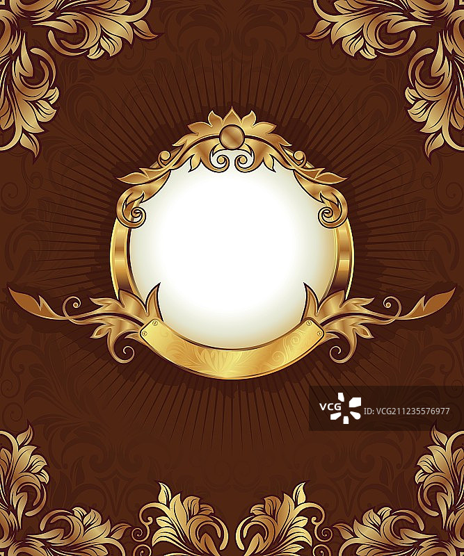 金色复古相框图片素材