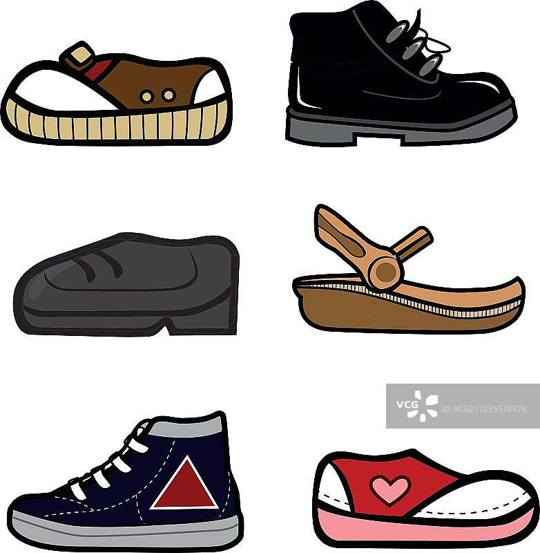 鞋子合集图片素材