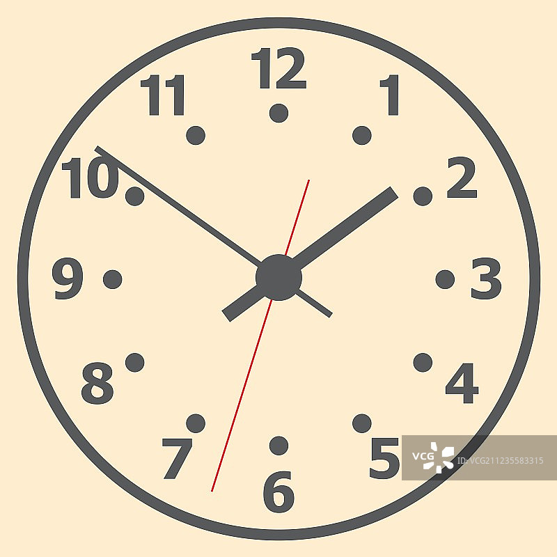 壁挂式数字钟图片素材