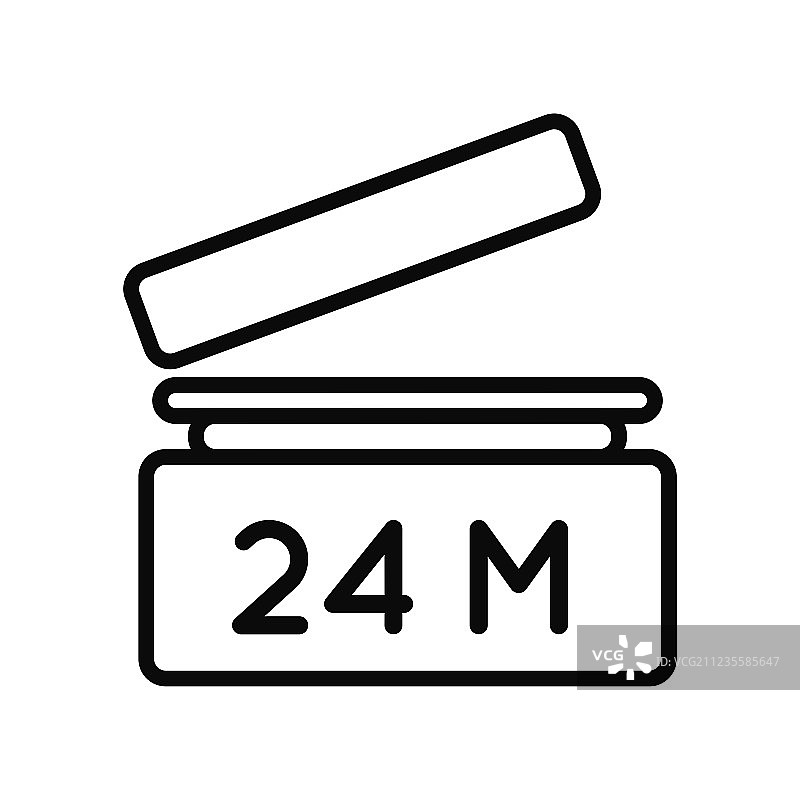 白色背景上的最佳保质期标志24个月图片素材