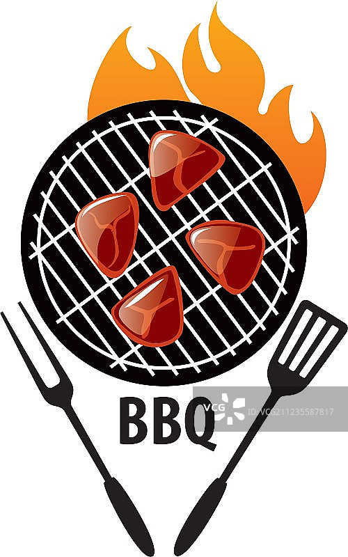 烧烤派对标志图片素材
