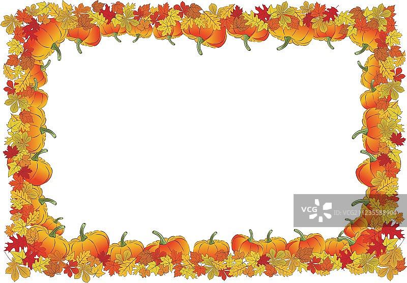感恩节秋季框架图片素材
