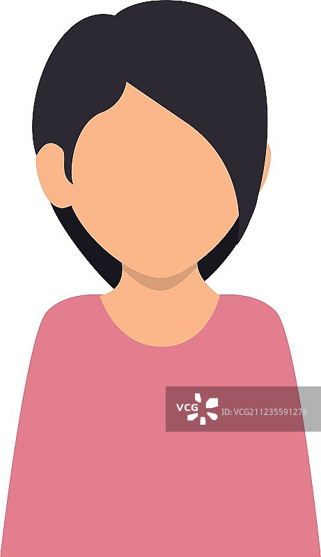 女人脸部特写图片素材