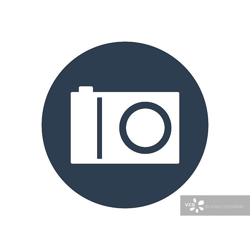 数码相机扁平图标图片素材