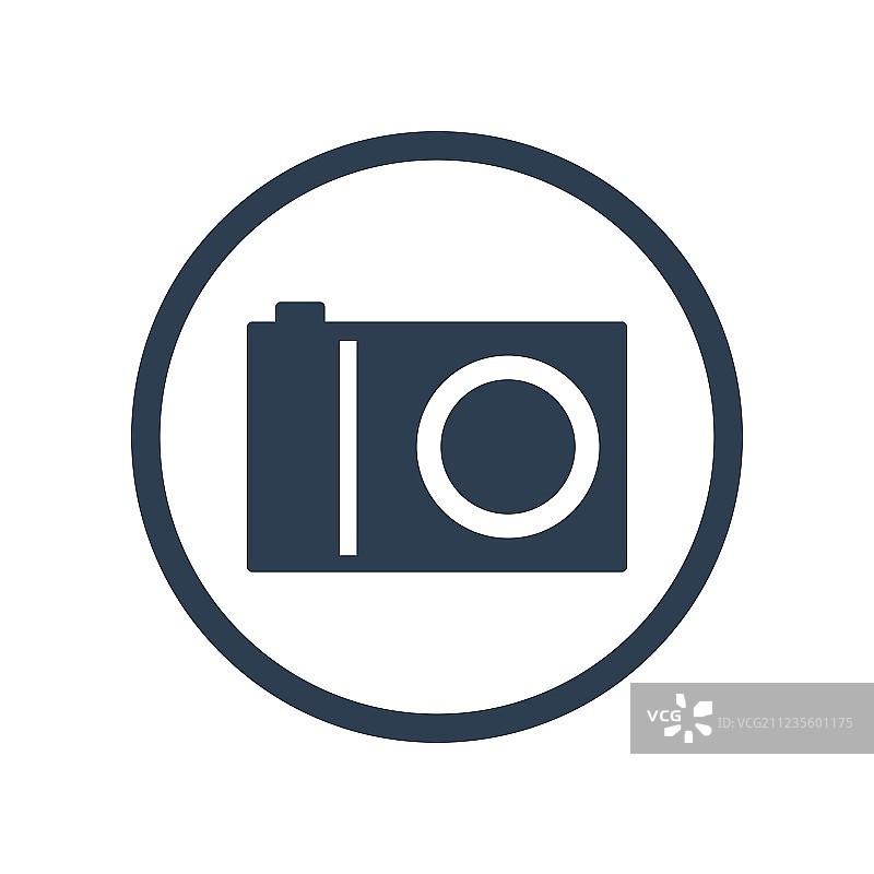 数码相机扁平图标图片素材