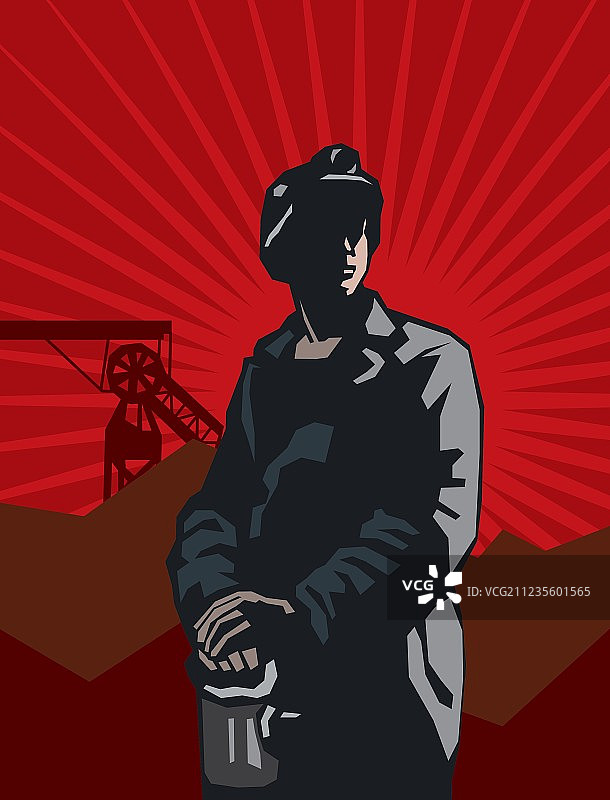 煤矿工人图片素材