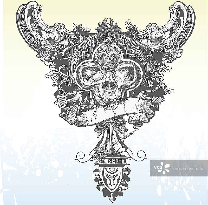 骷髅头图片素材