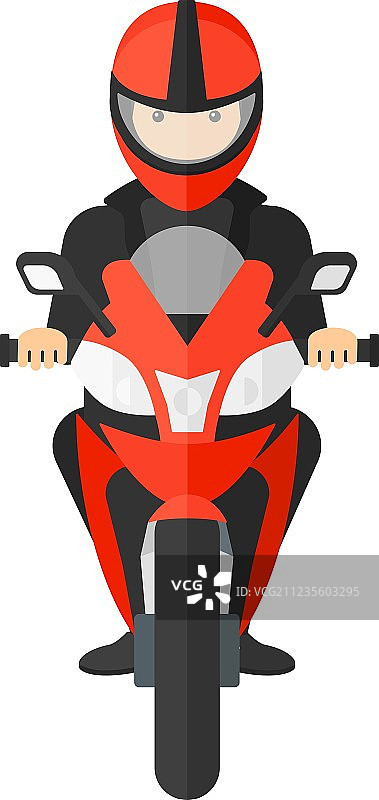 男子骑摩托车图片素材