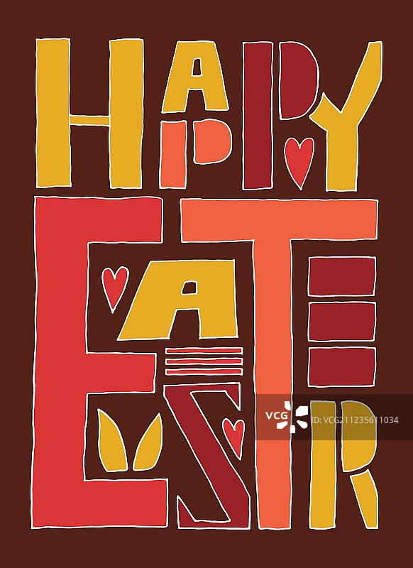 复活节字母排版图片素材