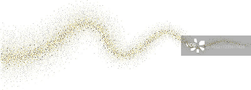 金色闪光波浪抽象背景图片素材