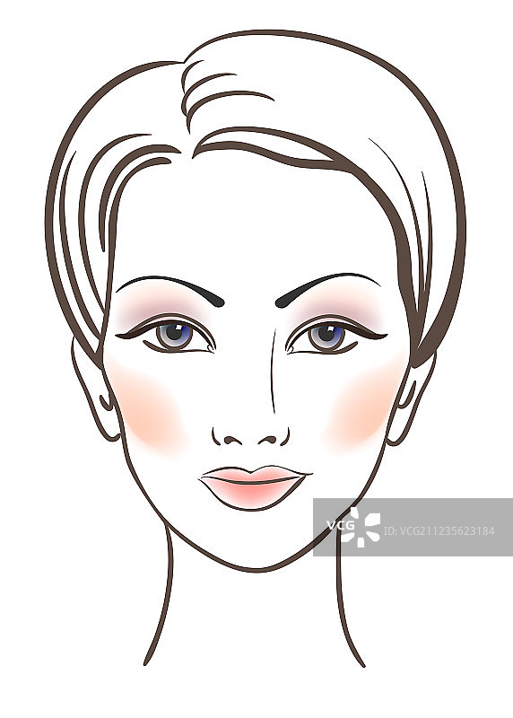 化了妆的美丽女人图片素材