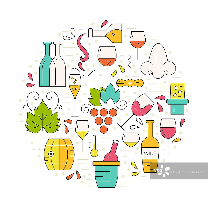 葡萄酒概念图片素材