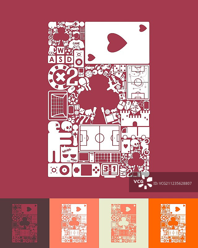 扑克牌图标图片素材