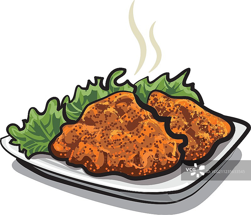 炸肉排图片素材