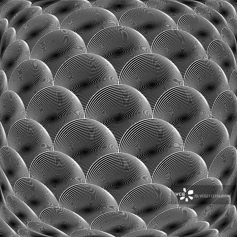 单色扭曲网格球体图案设计图片素材