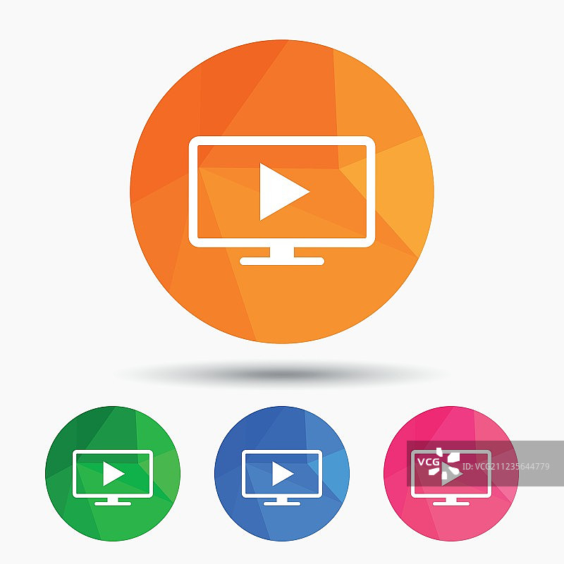 宽屏电视模式标志图片素材