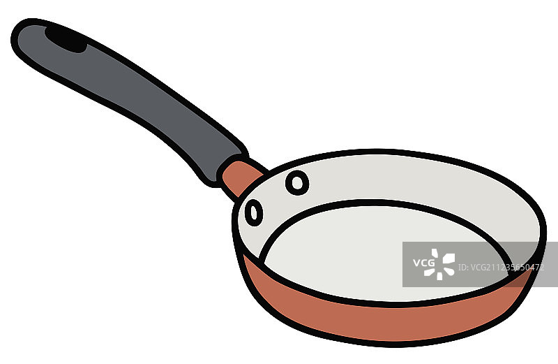 红色小平底锅图片素材