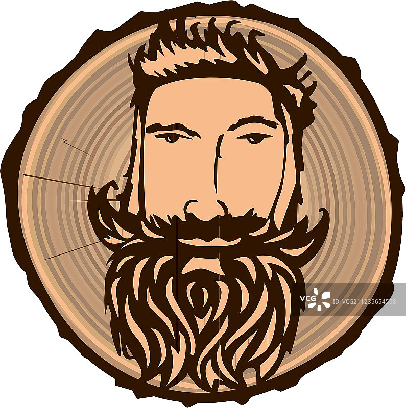 伐木工人标志图片素材