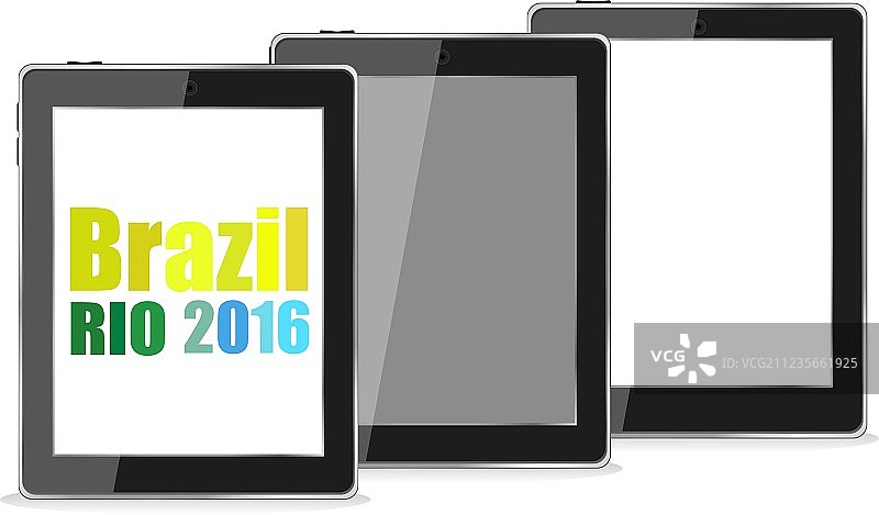 巴西里约热内卢2016年夏季奥运会平板电脑图片素材