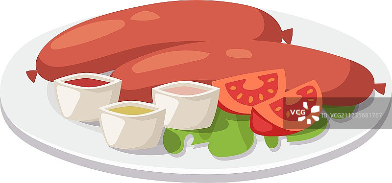 传统英式早餐烤香肠图片素材