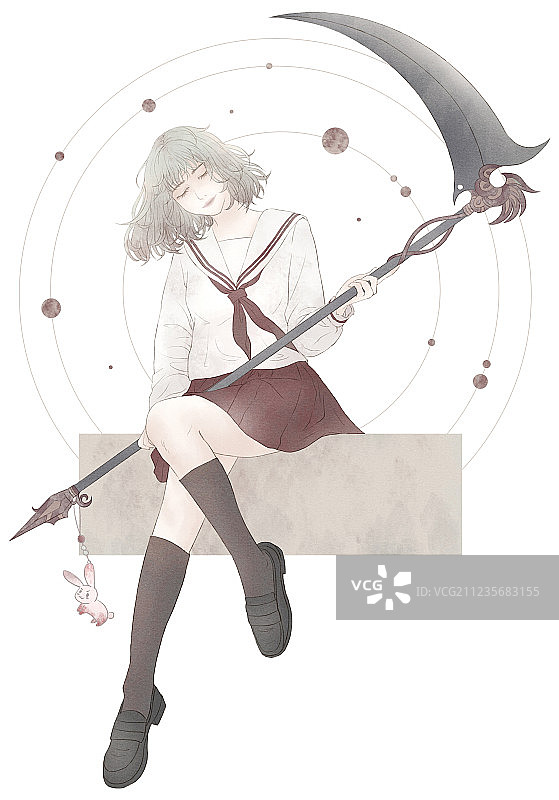 JK制服少女图片素材