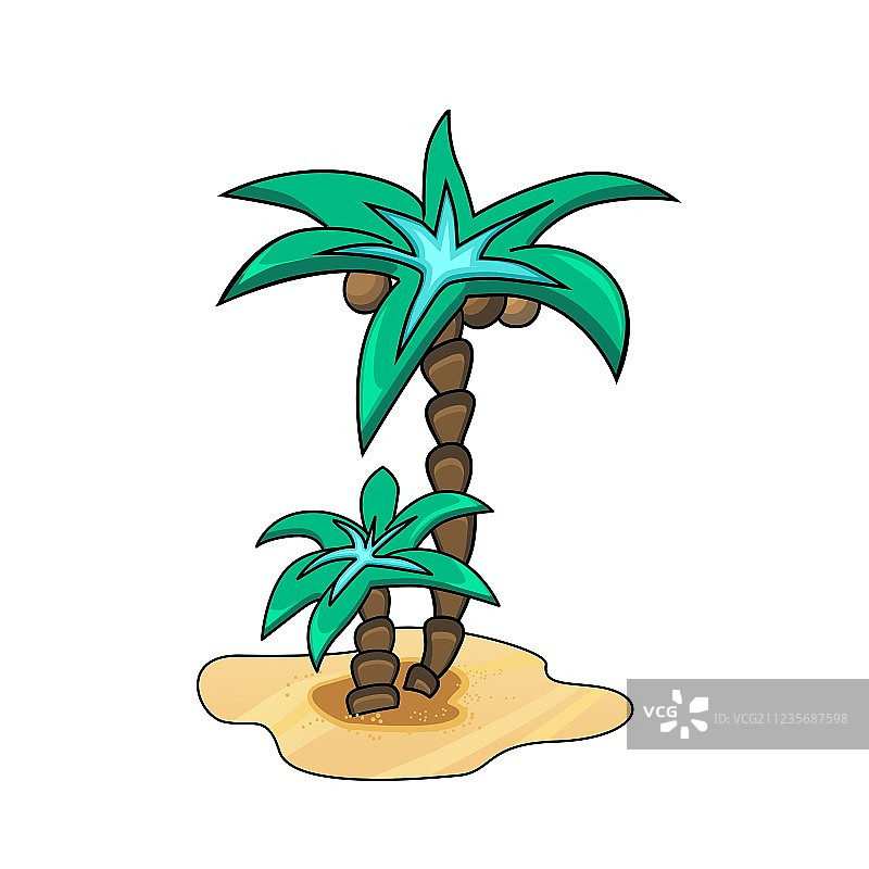 抽象棕榈树图片素材