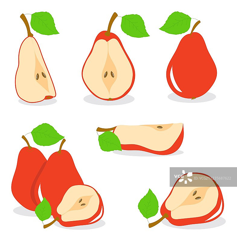 红色梨图片素材