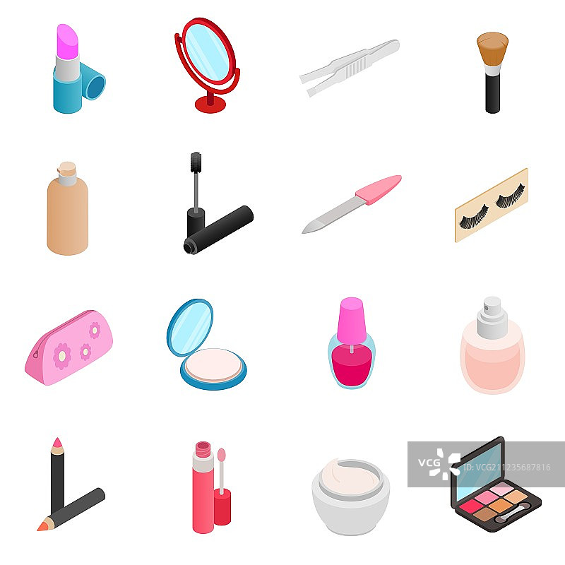 化妆品图标合集图片素材