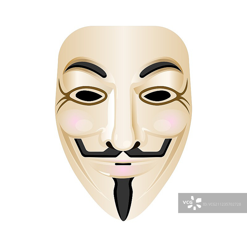 风格化黑客面具图标图片素材