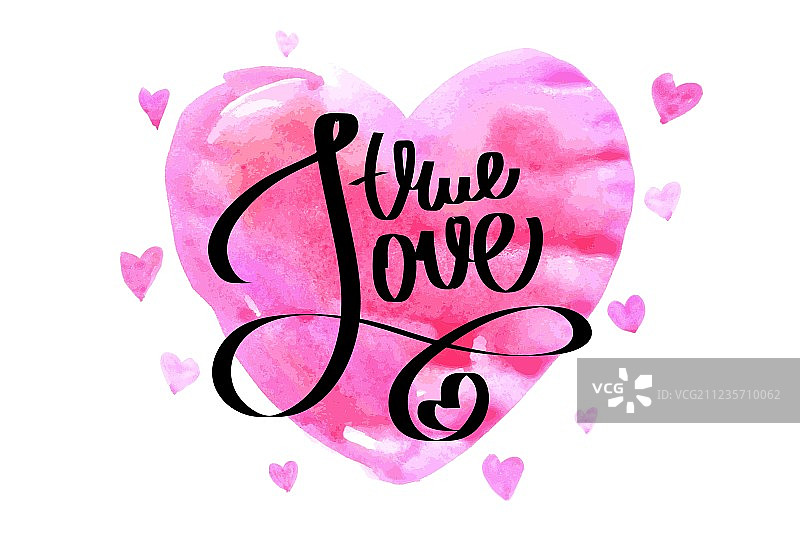 真爱手写字图片素材