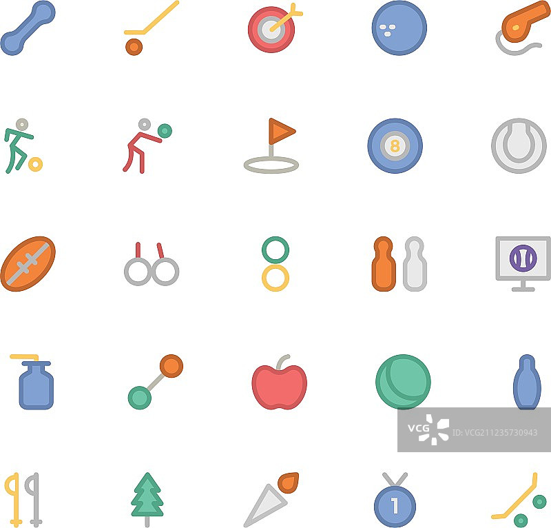 彩色运动图标 2图片素材